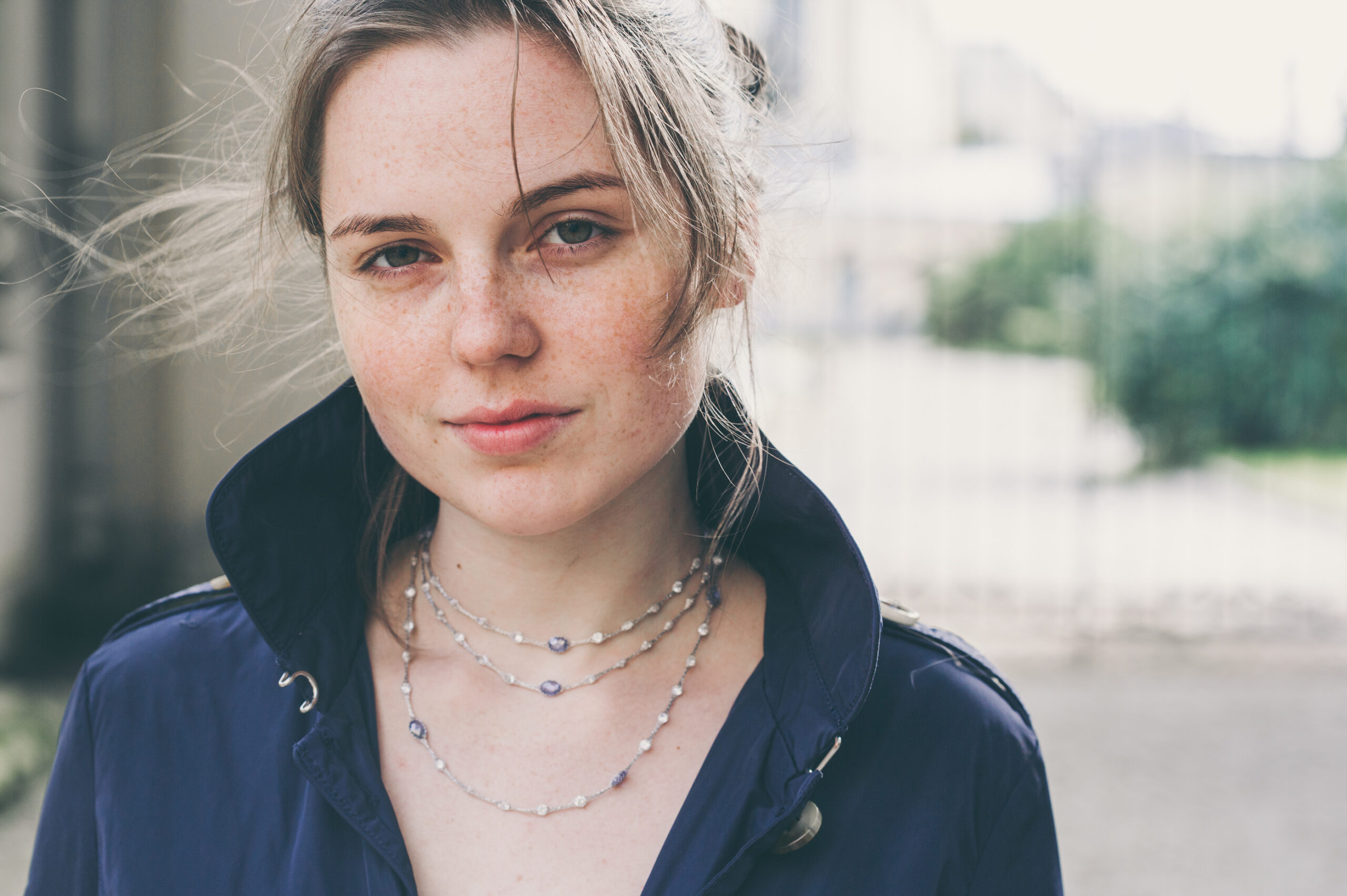 freckles woman portrait